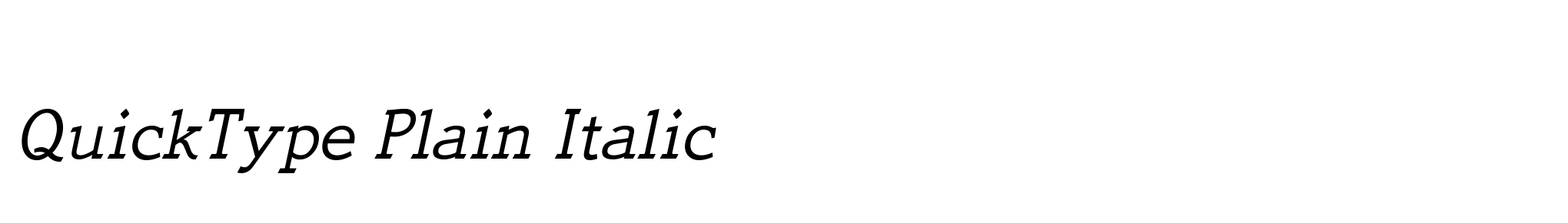 QuickType Plain Italic image